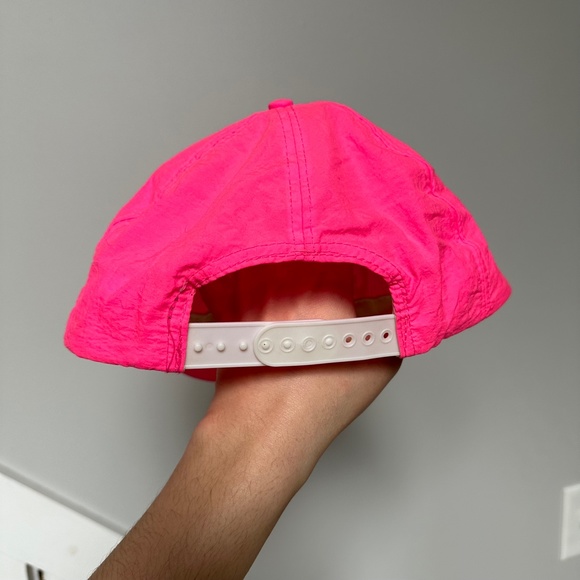 Vintage Eclectic Grandpa 80s Worlds Greatest Grandpa Neon Pink Hat - Picture 4 of 7